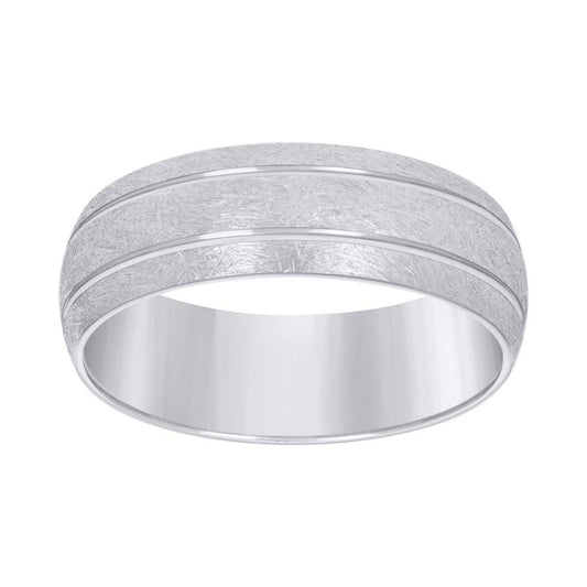 925 Sterling Silver Wedding Band 7mm S8-S14