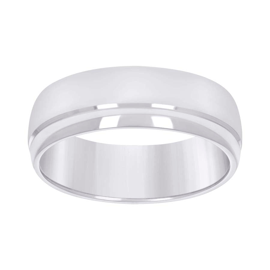 925 Sterling Silver Wedding Band 7mm S8-S14