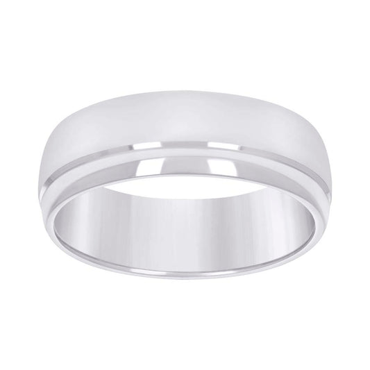 925 Sterling Silver Wedding Band 7mm S8-S14