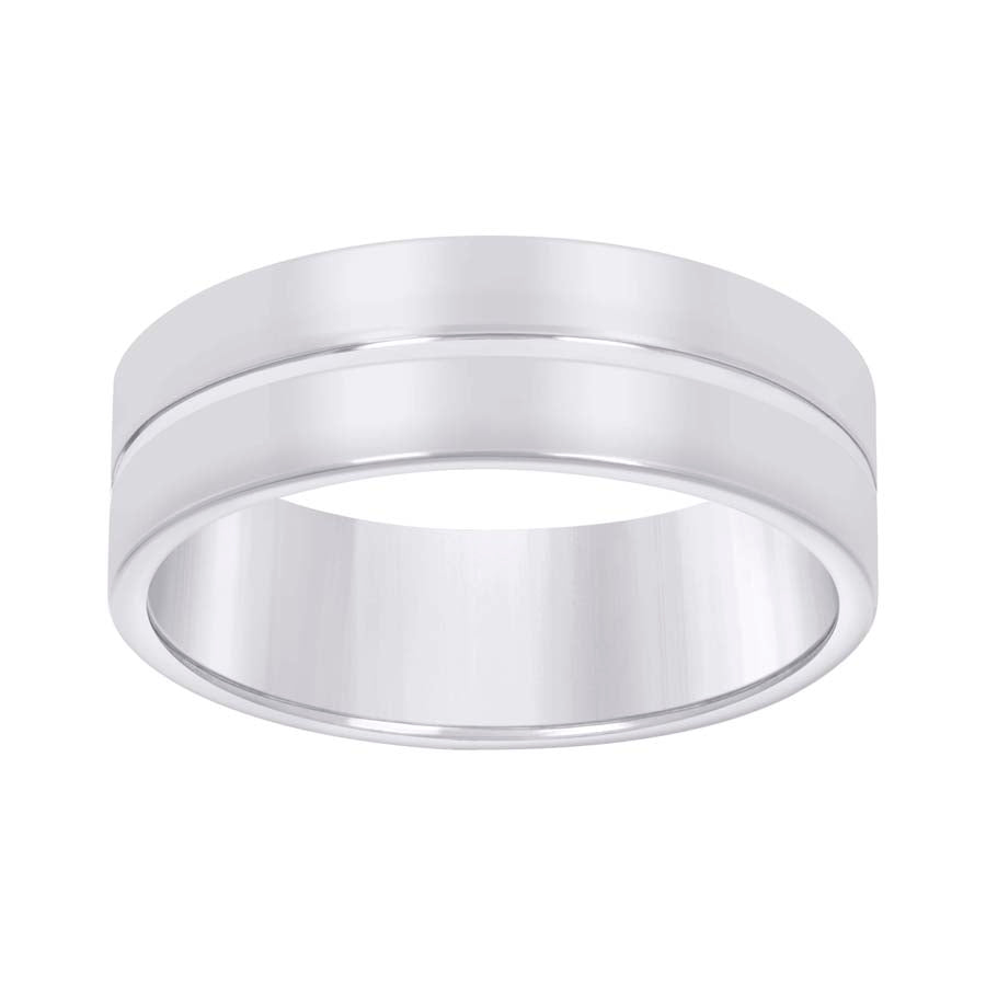 925 Sterling Silver Wedding Band 7mm S8-S14