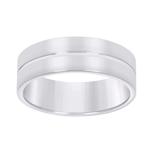 925 Sterling Silver Wedding Band 7mm S8-S14