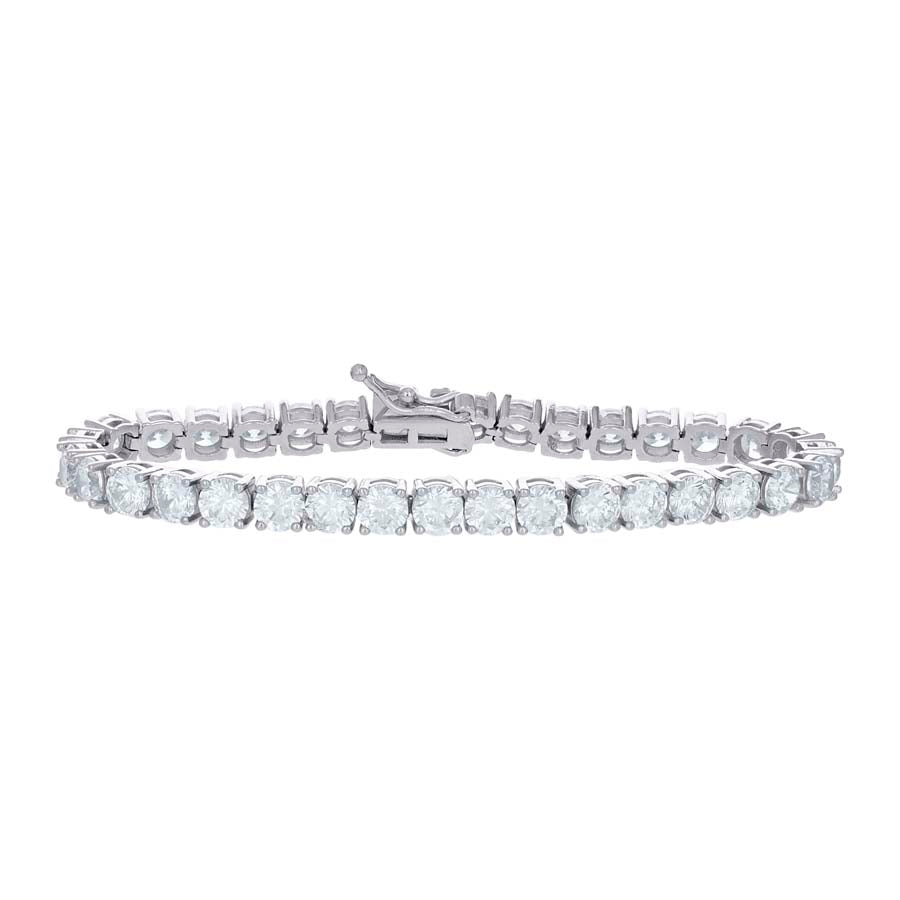 925 Sterling Silver Moissanite Tennis Chain 5mm