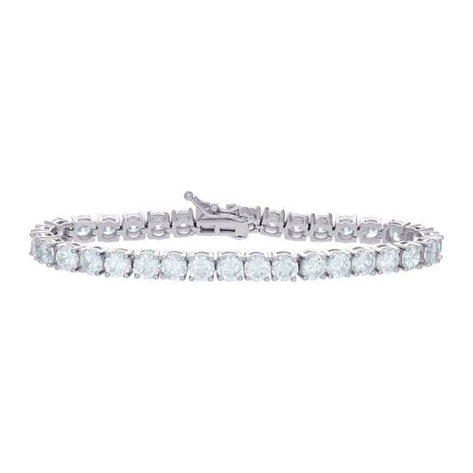 925 Sterling Silver Moissanite Tennis Chain 5mm