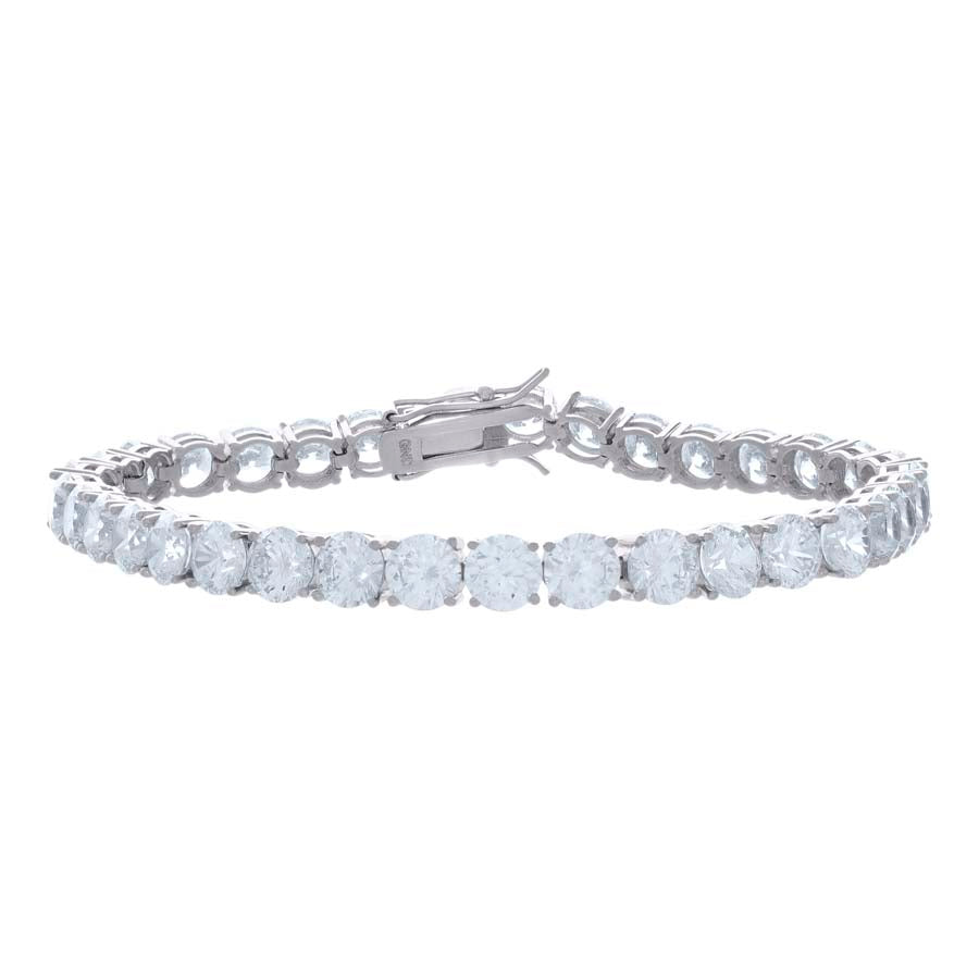 925 Sterling Silver Moissanite Tennis Chain 6mm