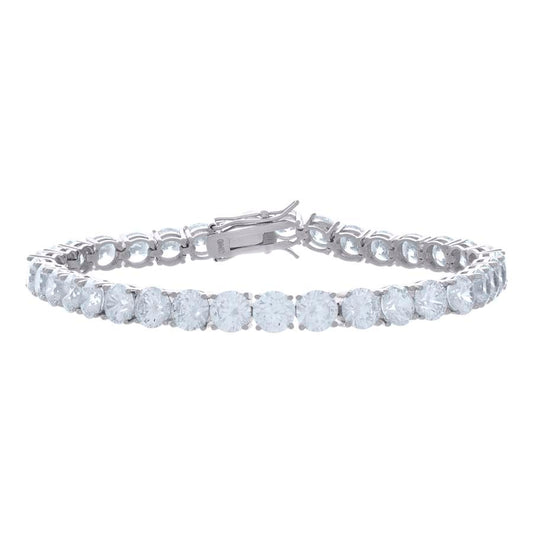 925 Sterling Silver Moissanite Tennis Chain 6mm
