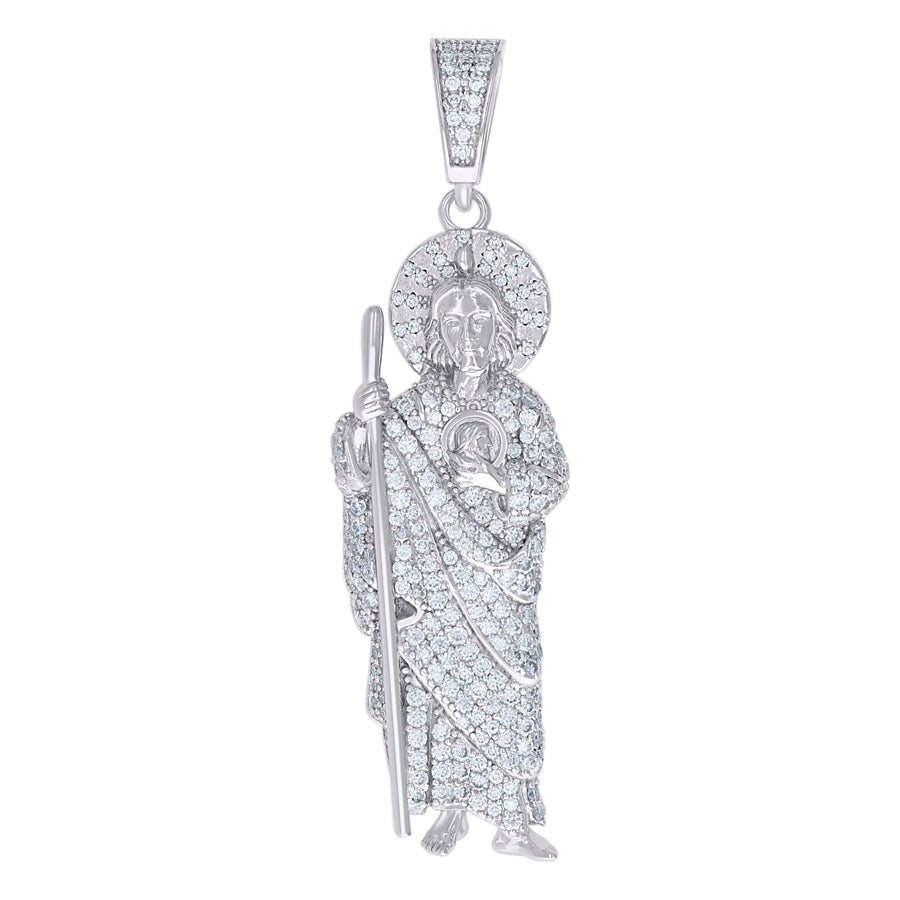 925 Silver Pendant 3.38Ct Moissanite