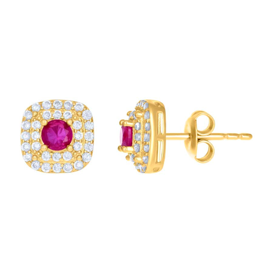 10Kt Gold Cz Earrings