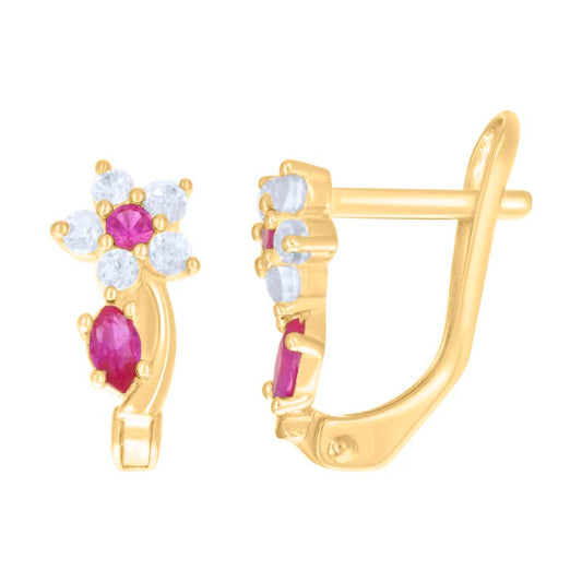 10Kt Gold Cz Earrings
