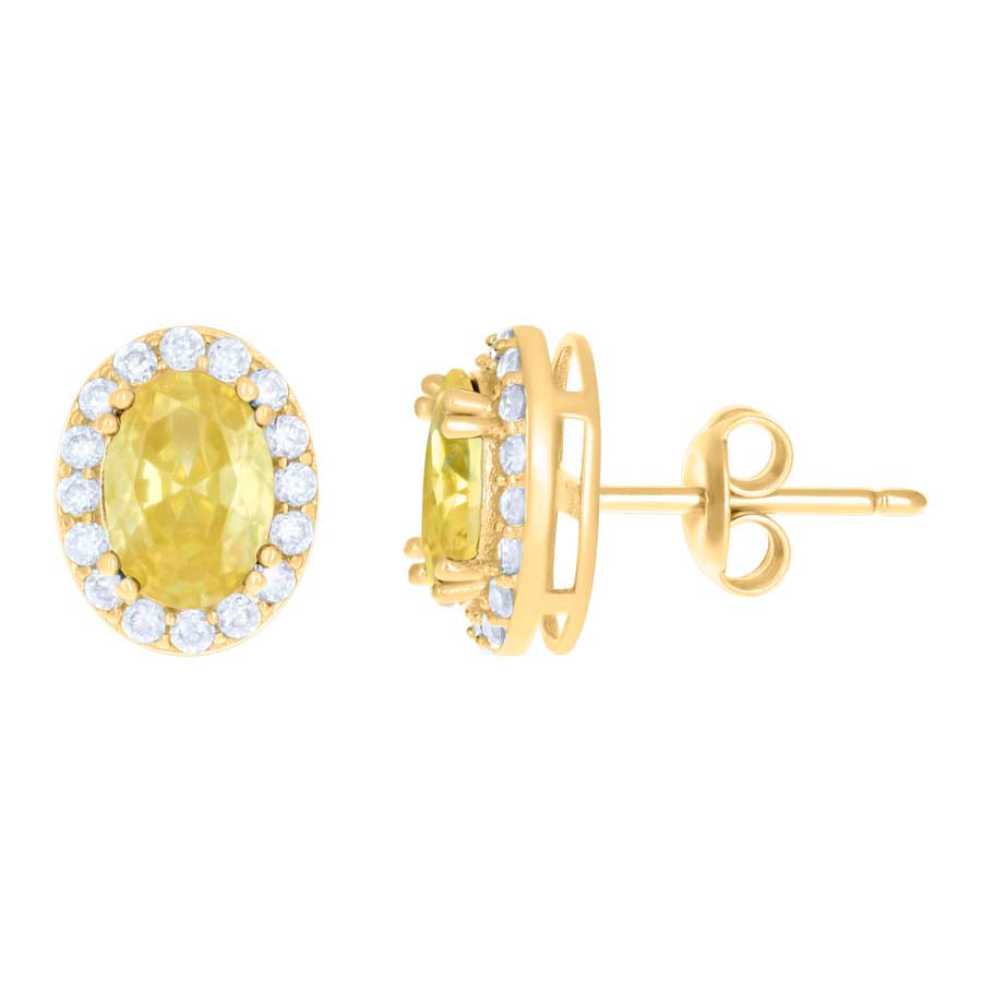 10Kt Gold Cz Earrings