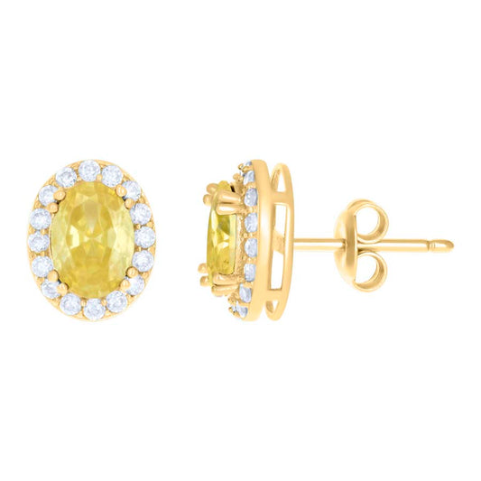 10Kt Gold Cz Earrings