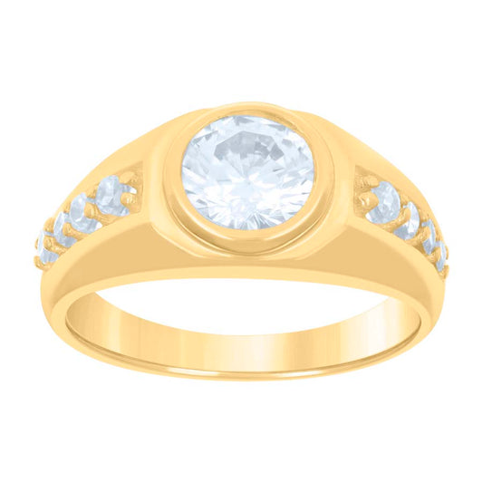 10Kt Gold Cz Baby Ring