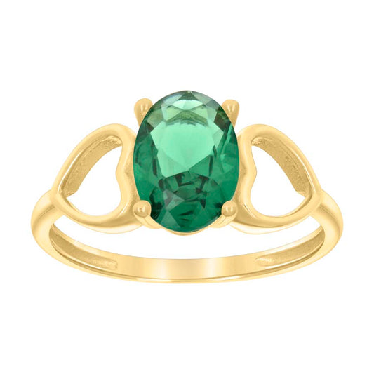10Kt Gold Cz Baby Ring