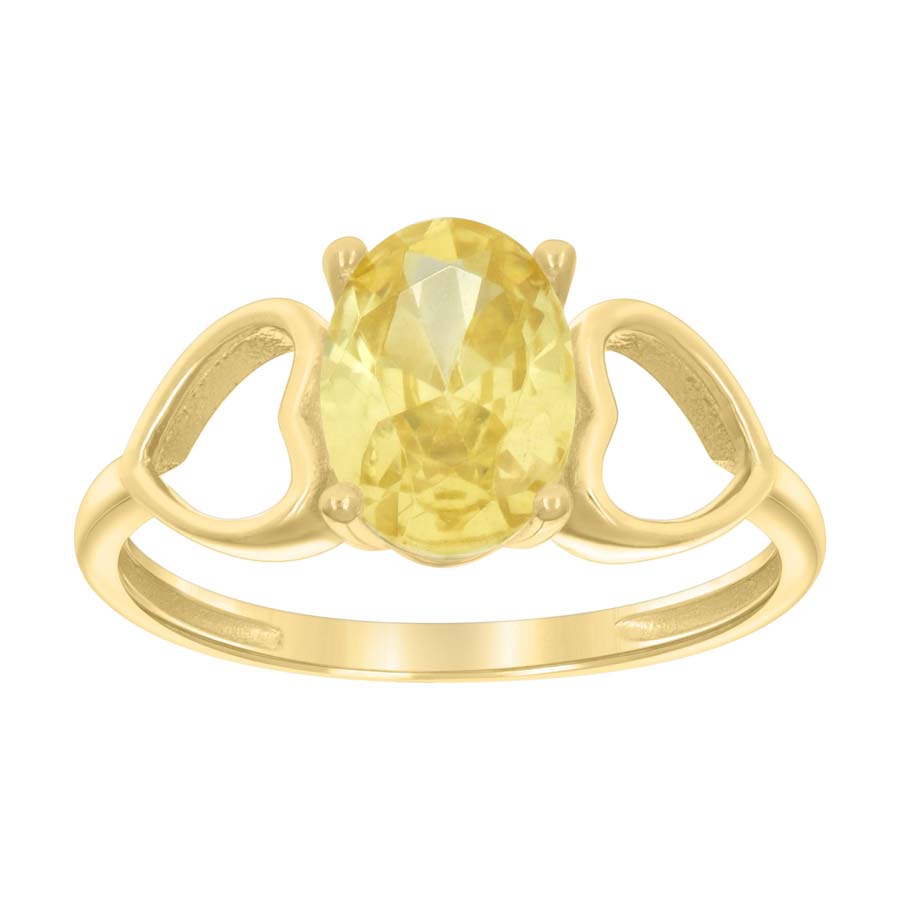 10Kt Gold Cz Baby Ring