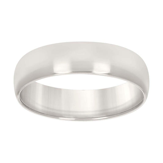 925 Silver Comfort Fit Band 7mm S5-S14 Silver Plat