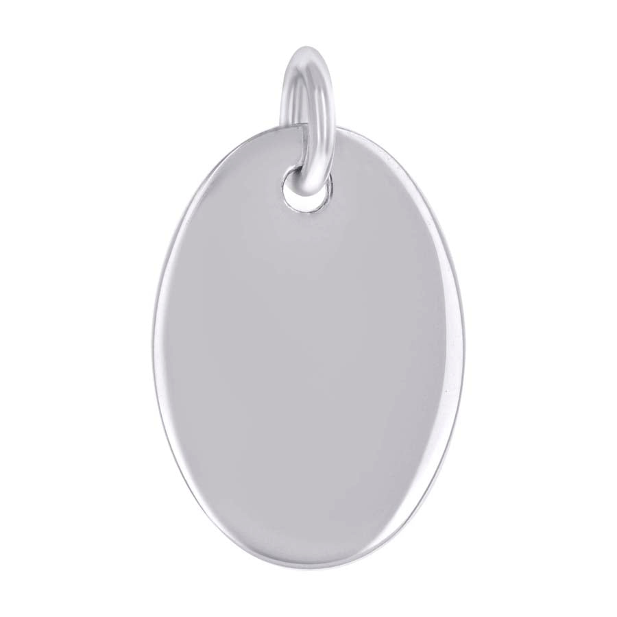 925 Sterling Silver  6.5mm Pendant Silver Plated