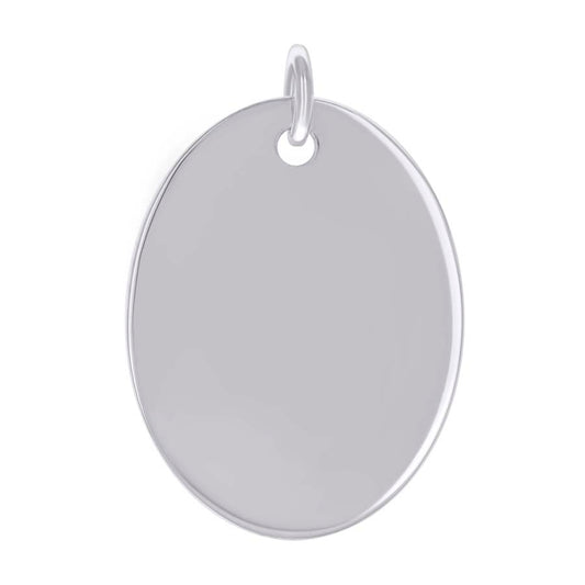 925 Sterling Silver  6.5mm Pendant Silver Plated