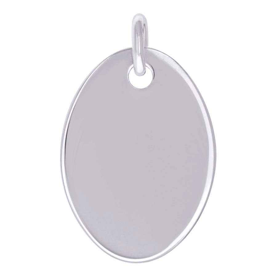 925 Sterling Silver  6.5mm Pendant Silver Plated