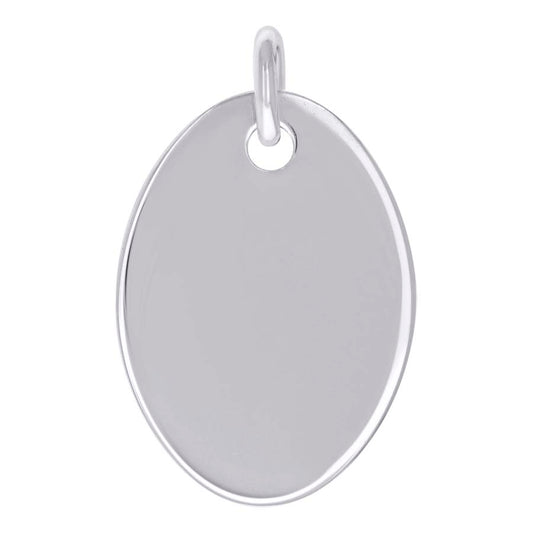 925 Sterling Silver  6.5mm Pendant Silver Plated