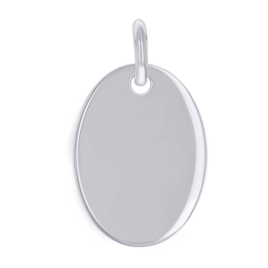 925 Sterling Silver  6.5mm Pendant Silver Plated