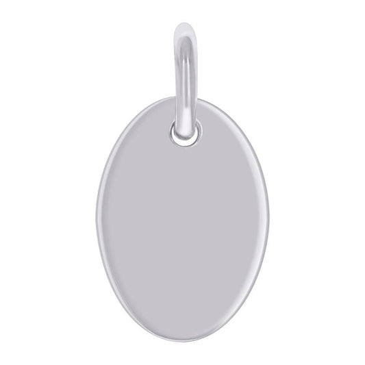 925 Sterling Silver  6.5mm Pendant Silver Plated