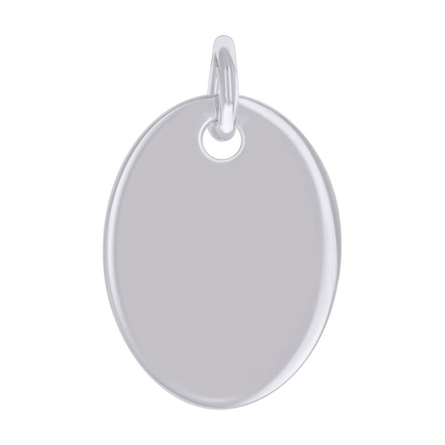 925 Sterling Silver  6.5mm Pendant Silver Plated