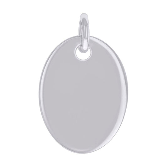925 Sterling Silver  6.5mm Pendant Silver Plated