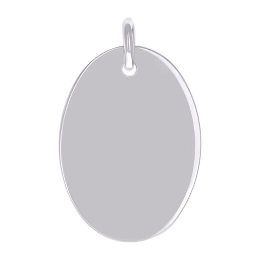 925 Sterling Silver  6.5mm Pendant Silver Plated
