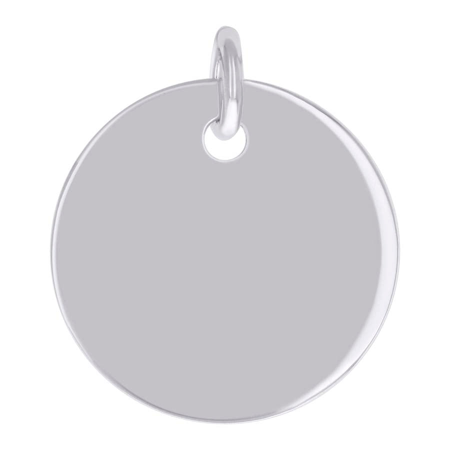925 Sterling Silver  6.5mm Pendant Silver Plated
