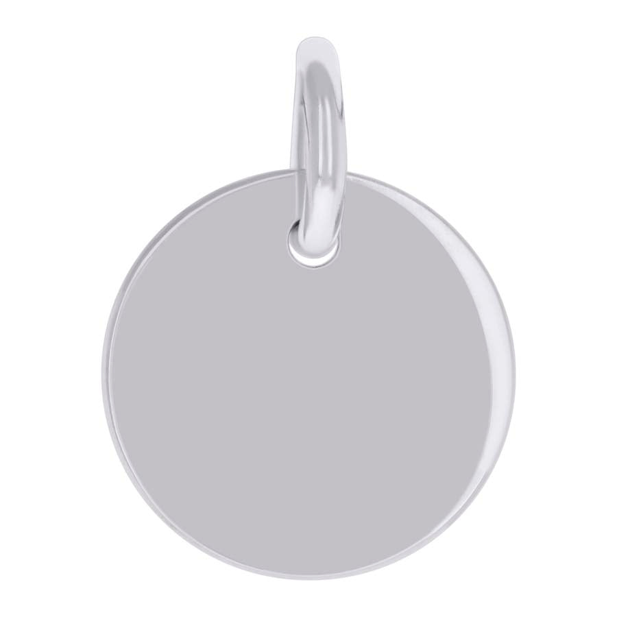925 Sterling Silver  6.5mm Pendant Silver Plated