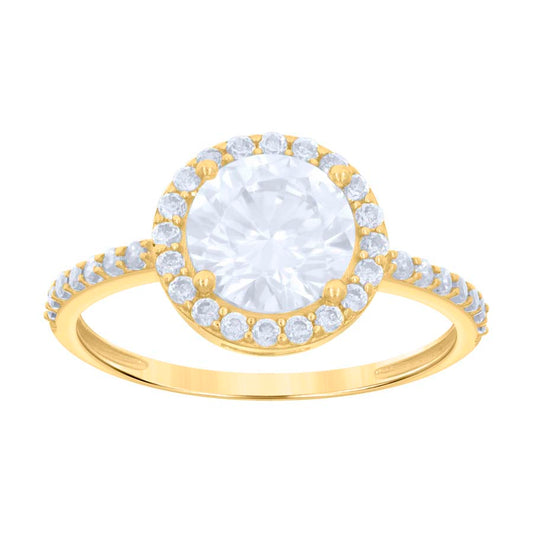 10Kt Gold Cz Ring