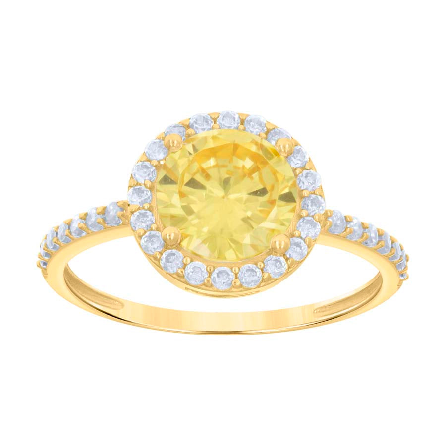10Kt Gold Cz Ring
