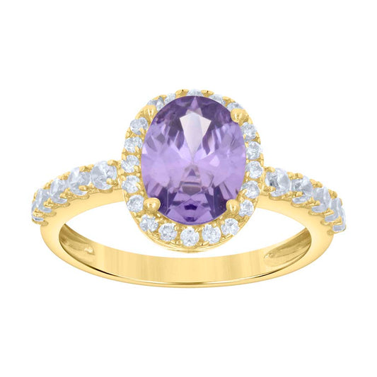 10Kt Gold Cz Ring