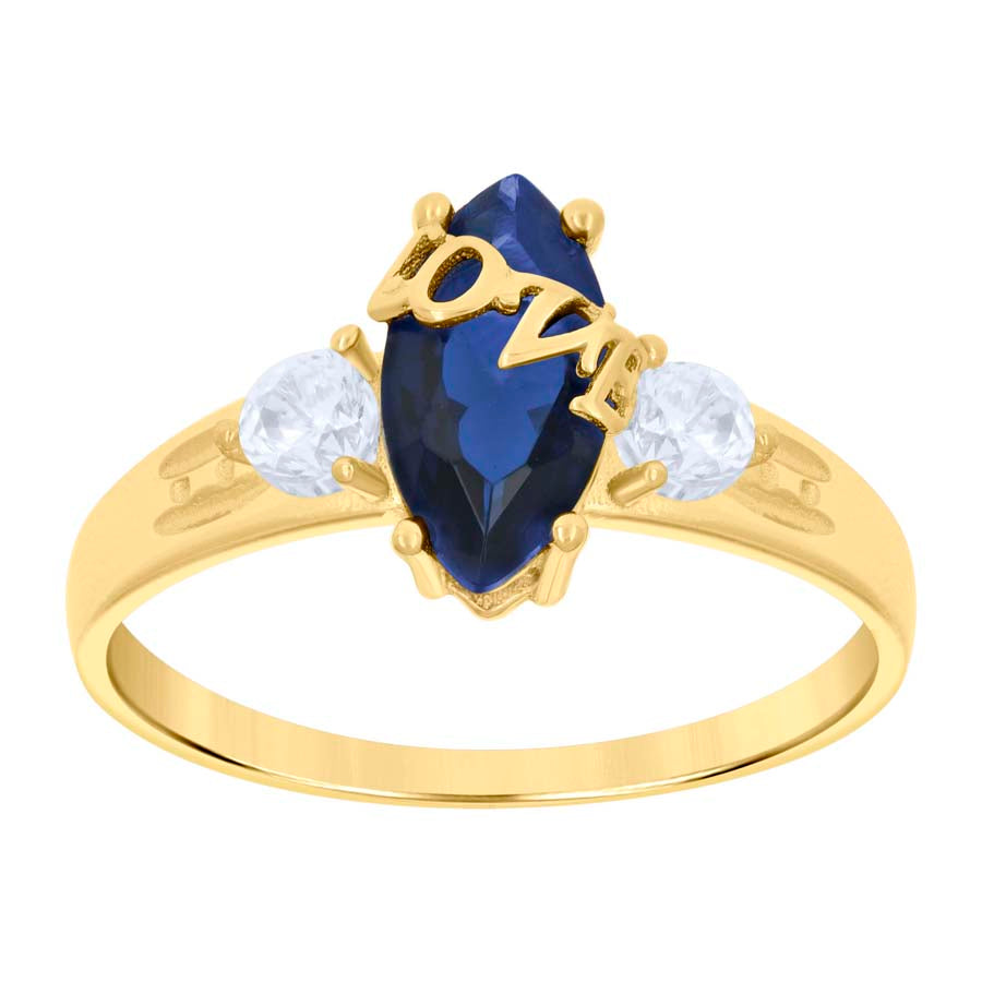 10Kt Gold Cz Ring