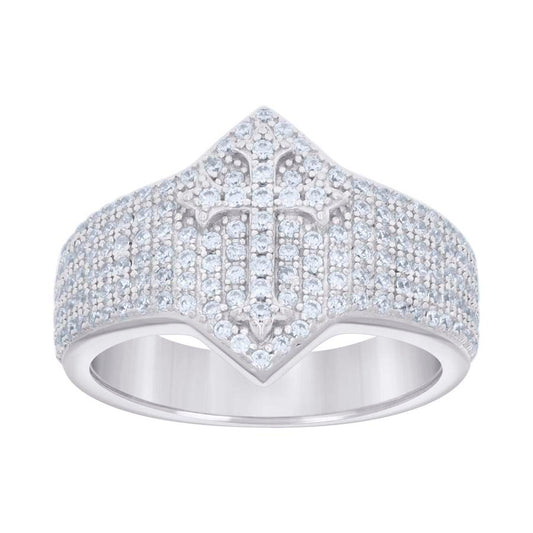 925 Sterling Silver Cz Ring S7-S10