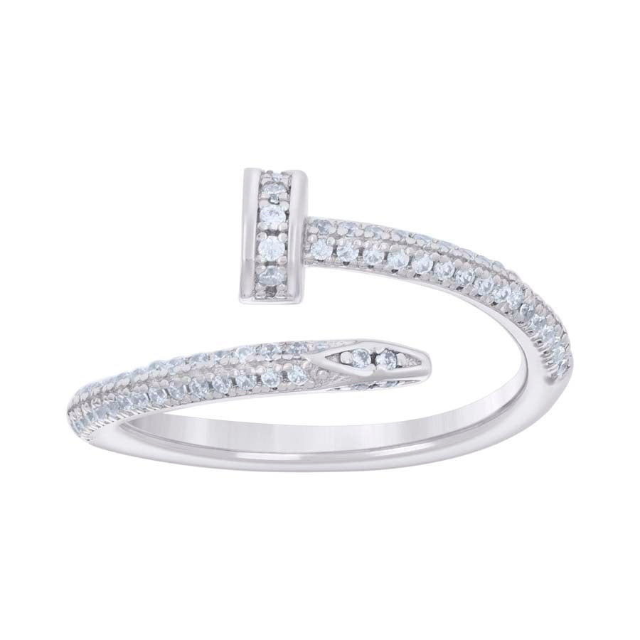 925 Sterling Silver Cz Ring S6-S9