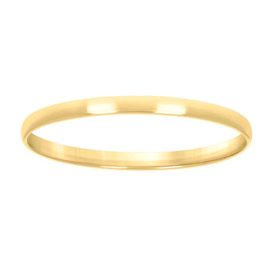 925 Silver Comfort Fit Band 2mm S5-14 Yellow Plate