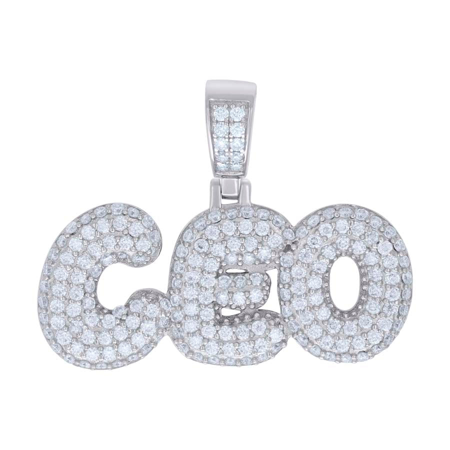 925 Sterling Silver Pendant Moissanite 1.63Ctw