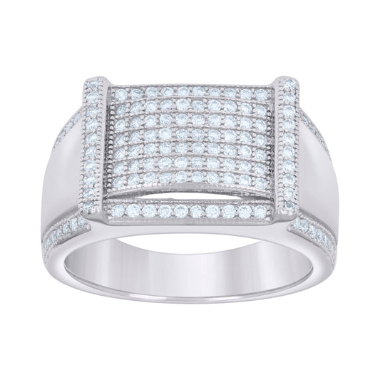 925 Sterling Silver Ring Moissanite 0.69
