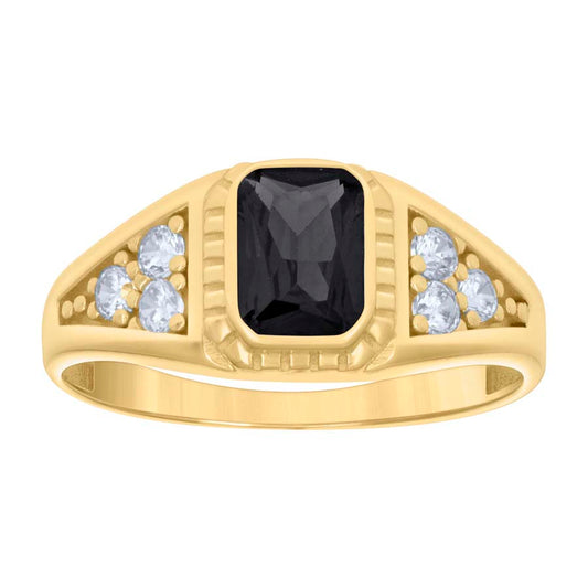 14K Gold Cz Ring