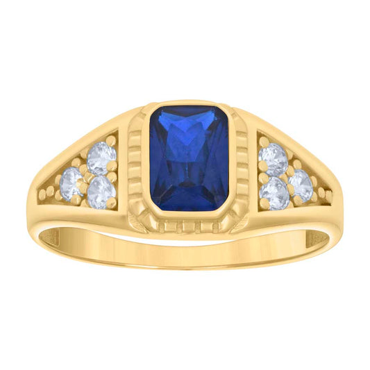 14K Gold Cz Ring