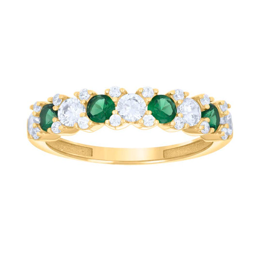 14K Gold Cz Ring