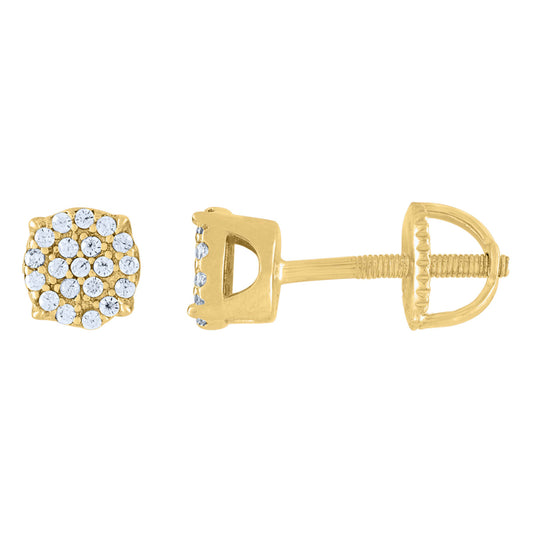 925 Silver Earrings With Moissanite Ctw 0.28