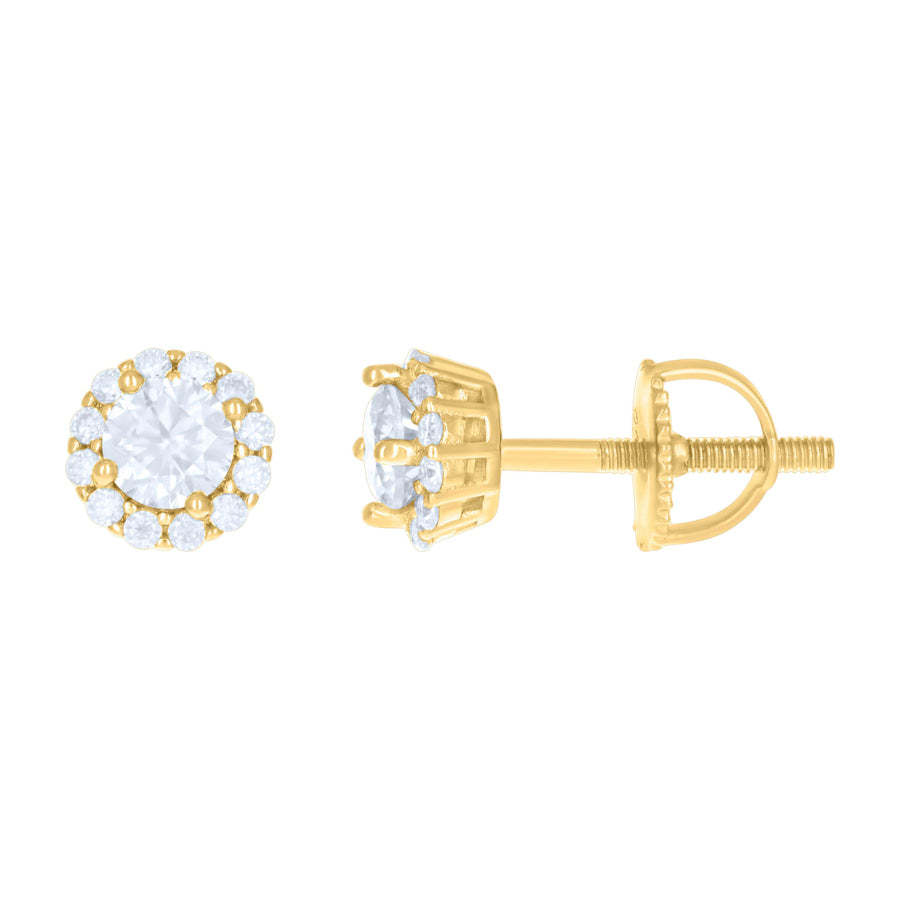 925 Sterling Silver 1.37Ctw Moissanite Earrings