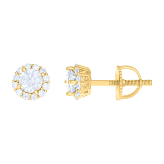 925 Sterling Silver 1.37Ctw Moissanite Earrings
