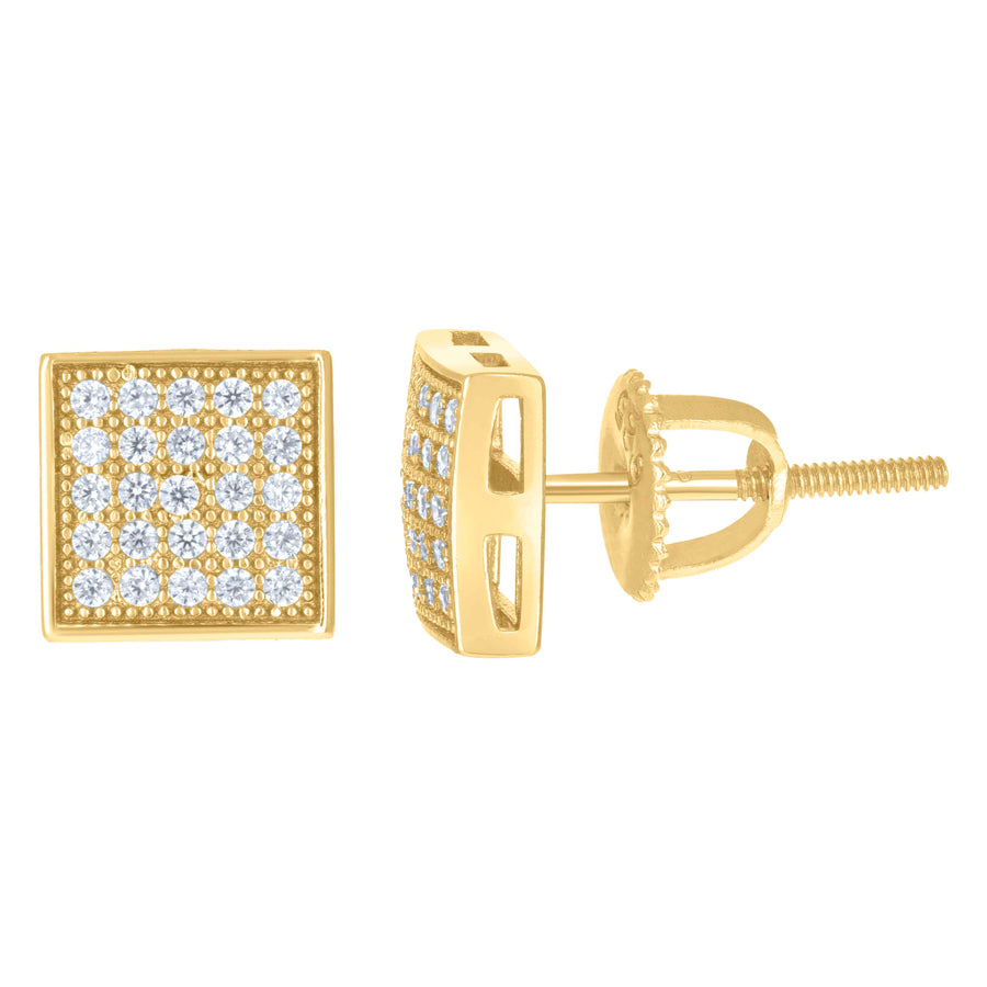 925 Sterling Silver 0.43Ctw Moissanite Earrings