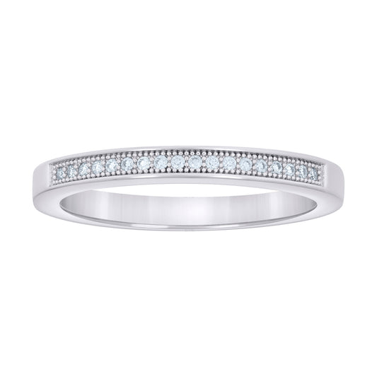 925 Sterling Silver Cz Ring S5-S9