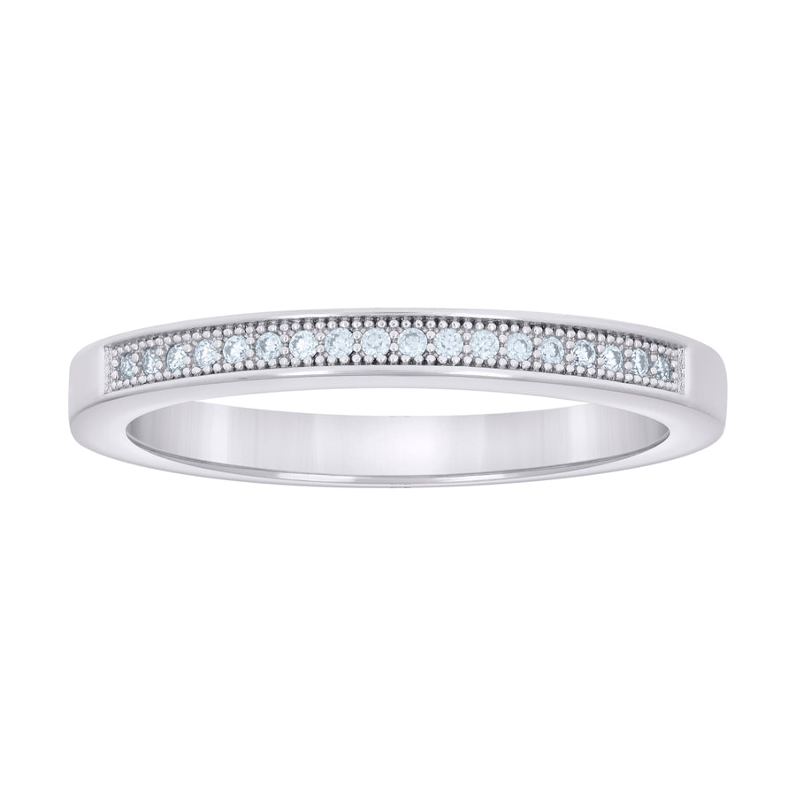925 Sterling Silver Cz Ring S5-S9