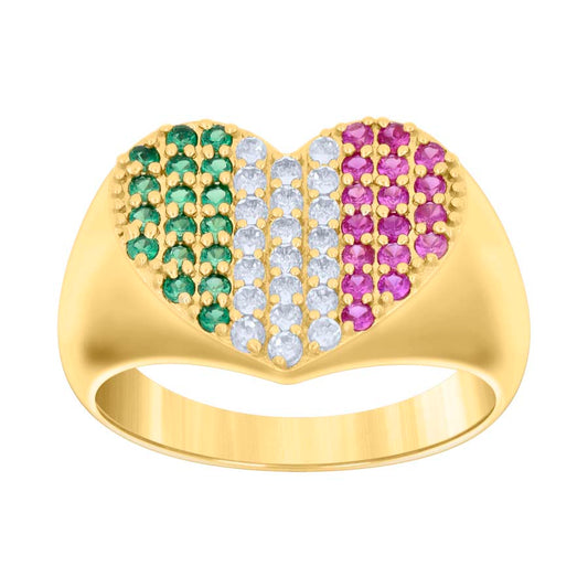 14Kt Gold Cz Ring