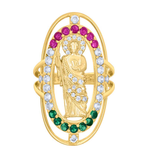 14Kt Gold Cz Ring