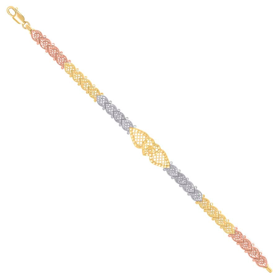 14Kt Gold Cz Bracelet